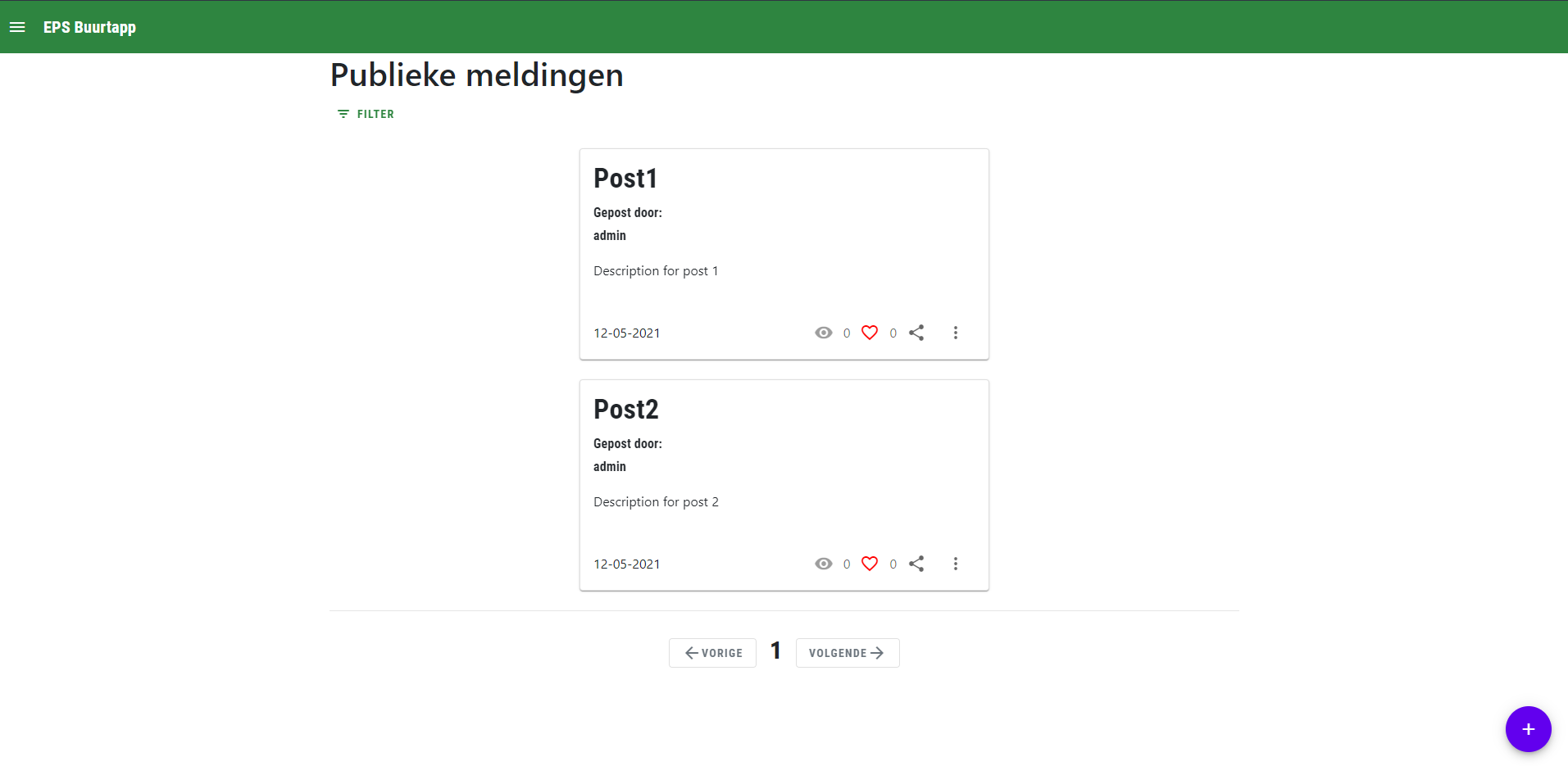 image of the posts page